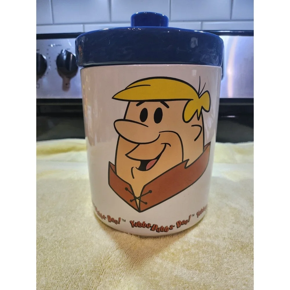 1994~HBPI~Ceramic~ Barney Rubble~Flintstones~Yabba-Dabba-Doo! Cookie Jar~NICE